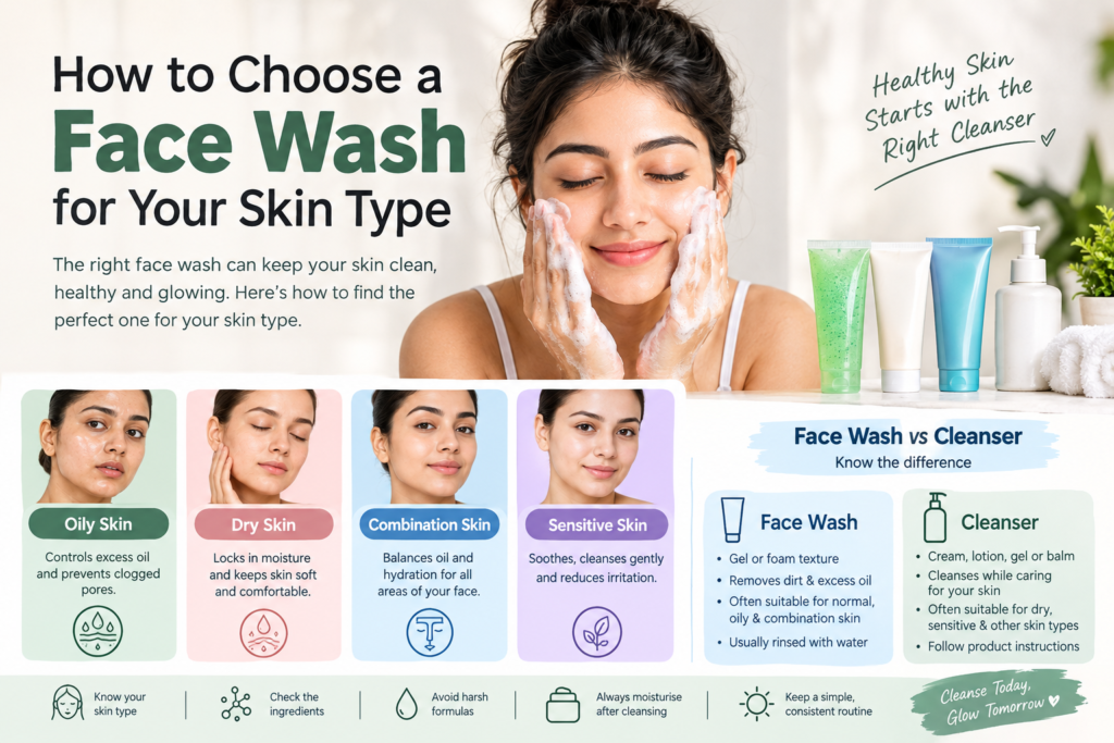 face wash for skin type